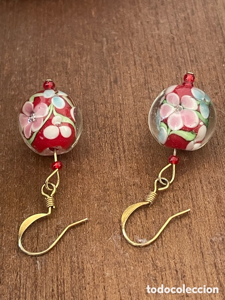 Joyeria: pendientes con bolsas de cloason - Foto 2