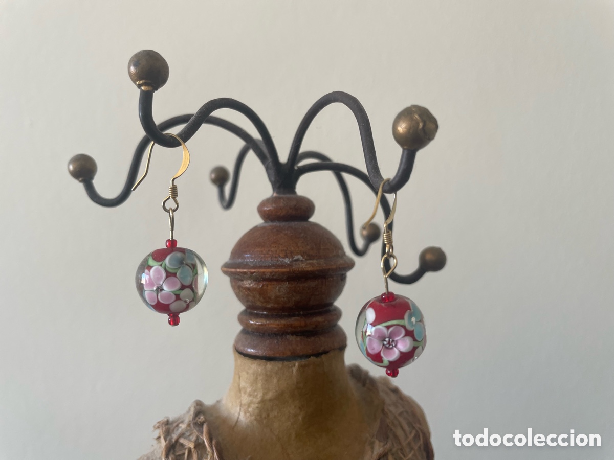Joyeria: pendientes con bolsas de cloason