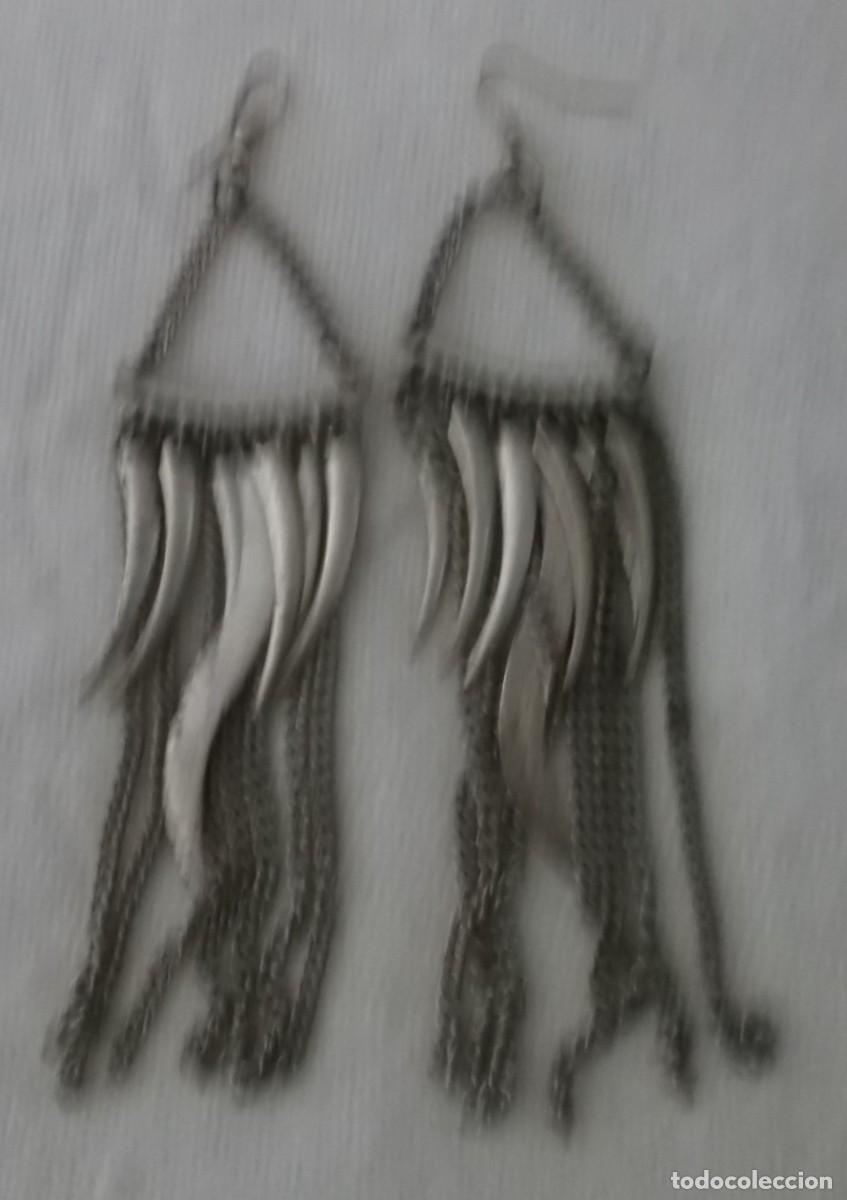 Joyeria: pendientes largos plateados - Foto 1