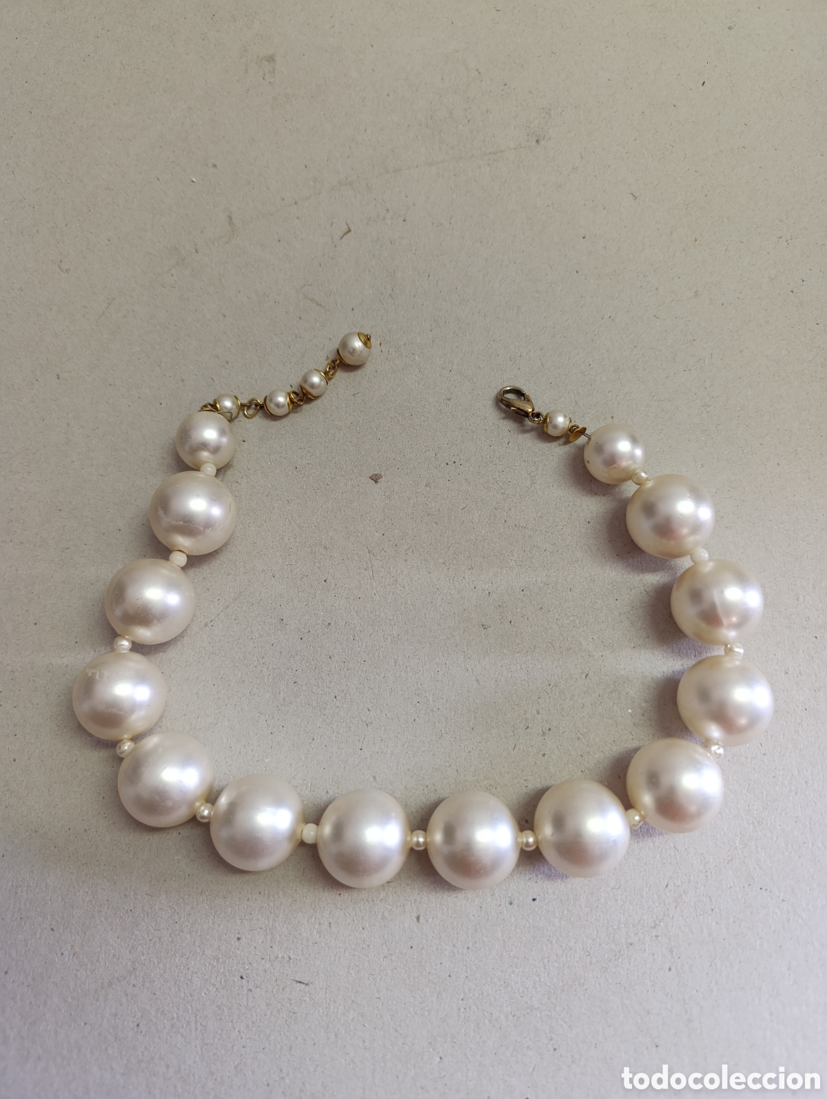 Joyeria: COLLAR DE BISUTERIA SIMIL PERLAS. GARGANTILLA. - Foto 2