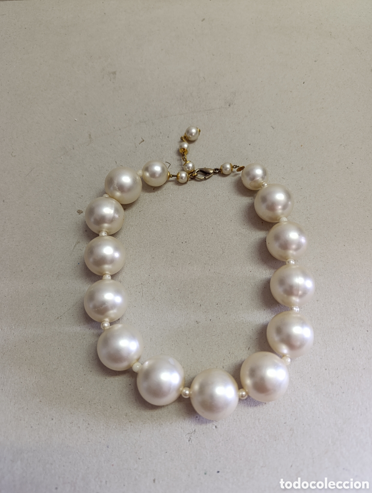 Joyeria: COLLAR DE BISUTERIA SIMIL PERLAS. GARGANTILLA. - Foto 4