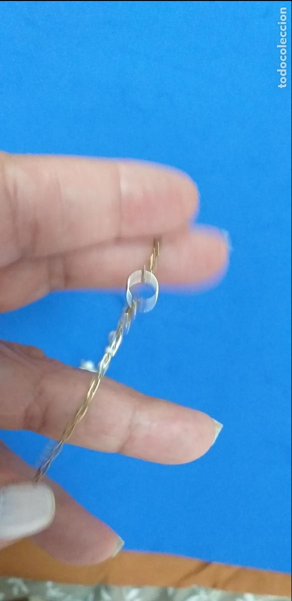 Joyeria: Cadena dorada con abalorios de cuentas blancas - Foto 7