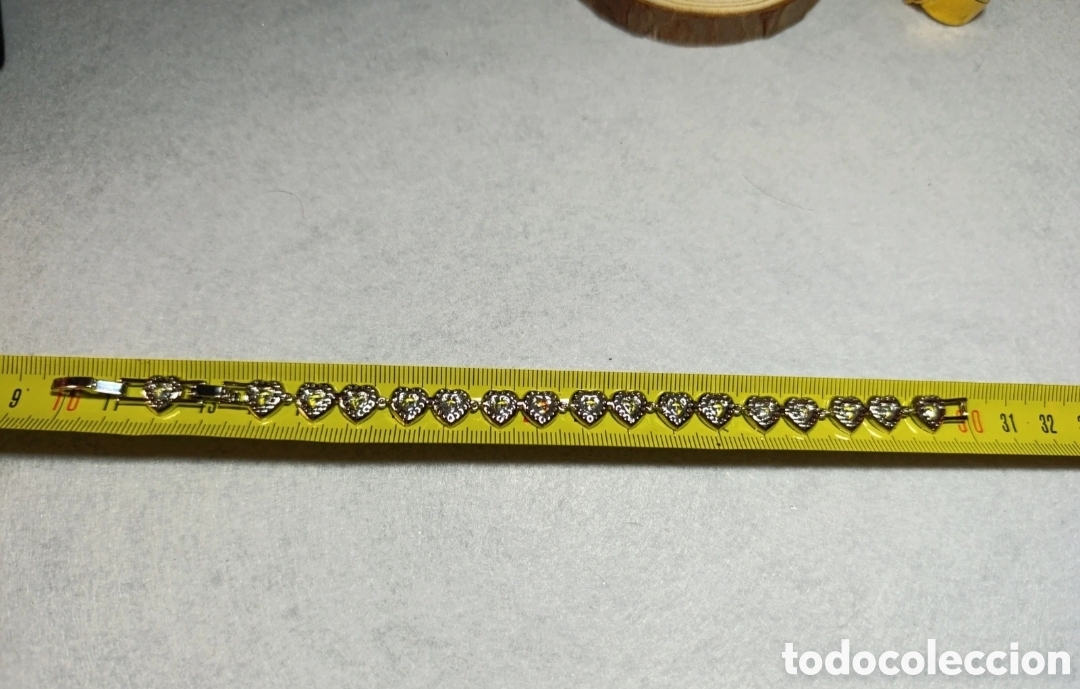 Joyeria: Conjunto pulsera y anillo acero plateado y circonitas - Foto 5