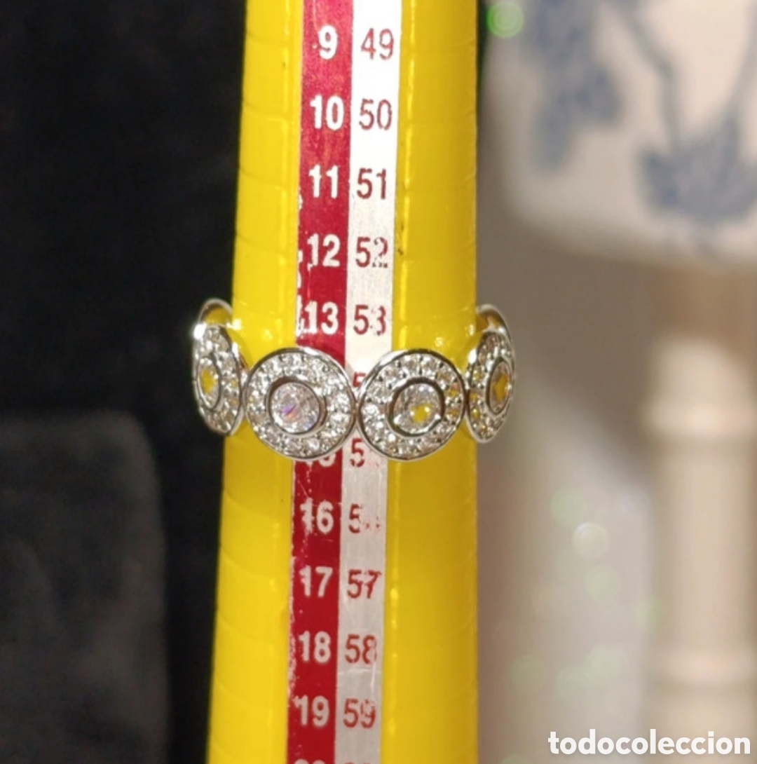 Joyeria: Conjunto pulsera y anillo acero plateado y circonitas - Foto 9