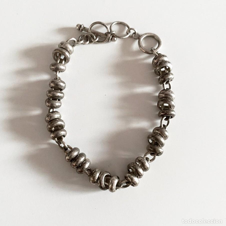 Joyeria: Pulsera de anillas estilo Rondelle - Cierre T-Bar