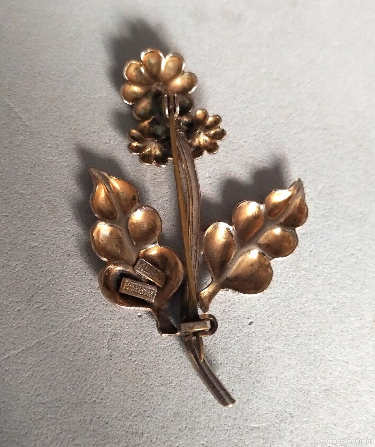 Joyeria: Antiguo broche flor. - Foto 3