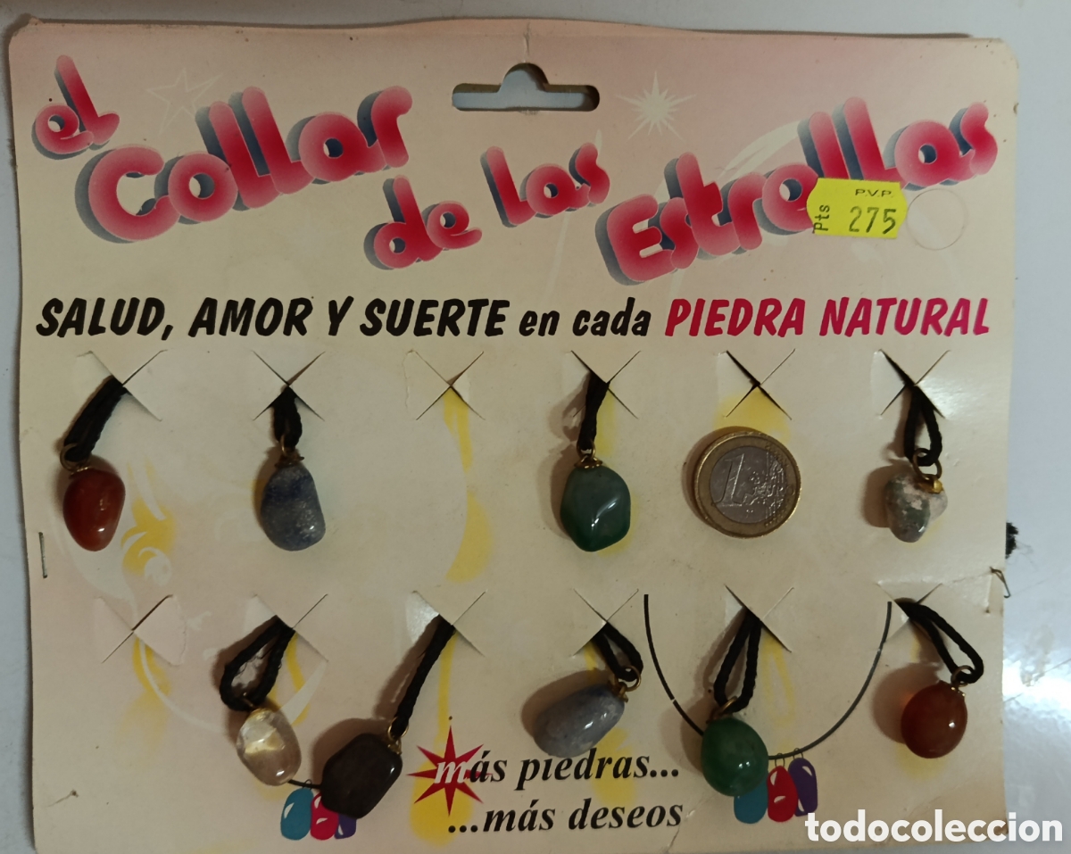 Joyeria: El collar de las estrellas, 9 colgantes con el expositor