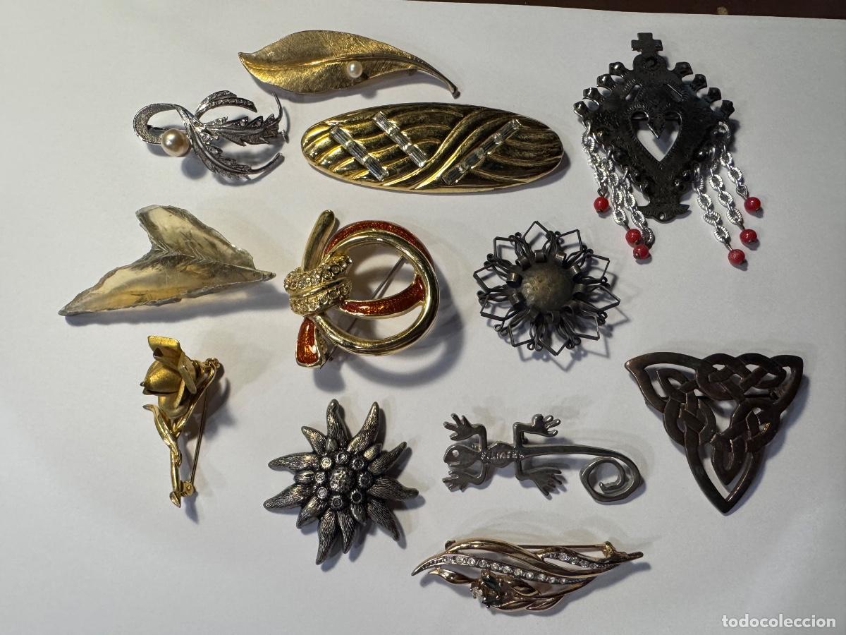 Joyeria: LOTE 12 BROCHES BISUTERIA / COMPRA MIN&Iacute;MA 5 &euro;