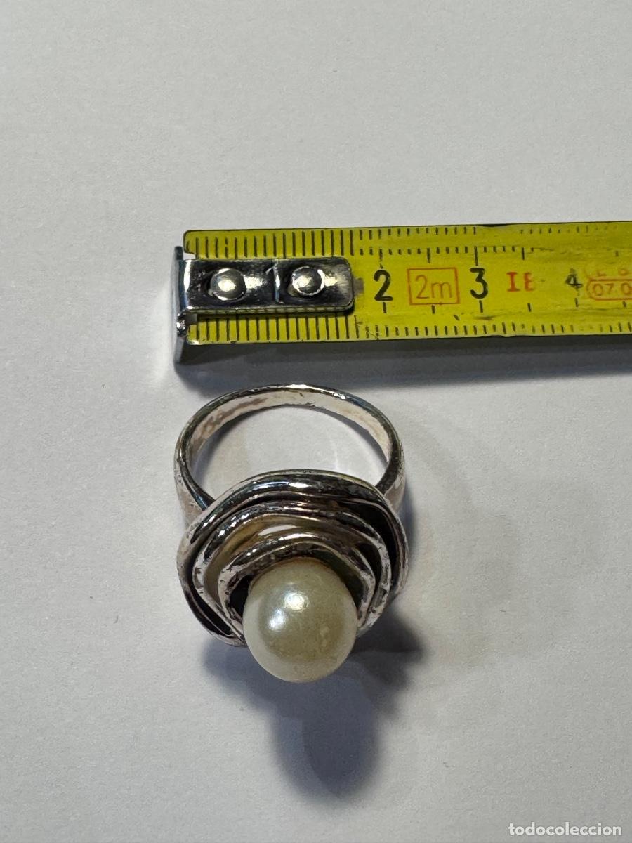 Joyeria: ANILLO METAL PLATEADO Y PERLA / COMPRA MIN&Iacute;MA 5 &euro;
