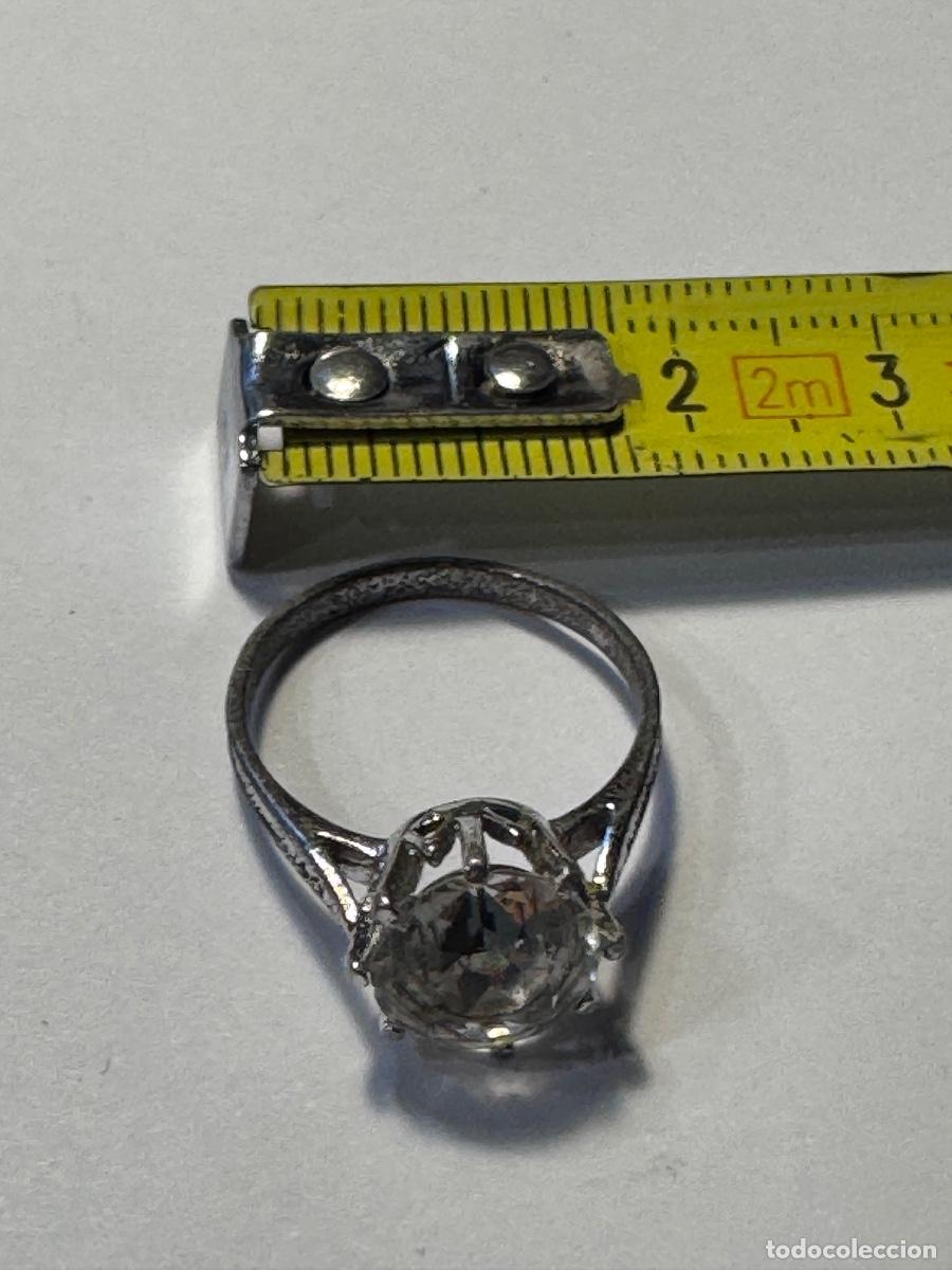 Joyeria: ANILLO METAL PLATEADO Y SIMIL BRILLANTE / COMPRA MIN&Iacute;MA 5 &euro;