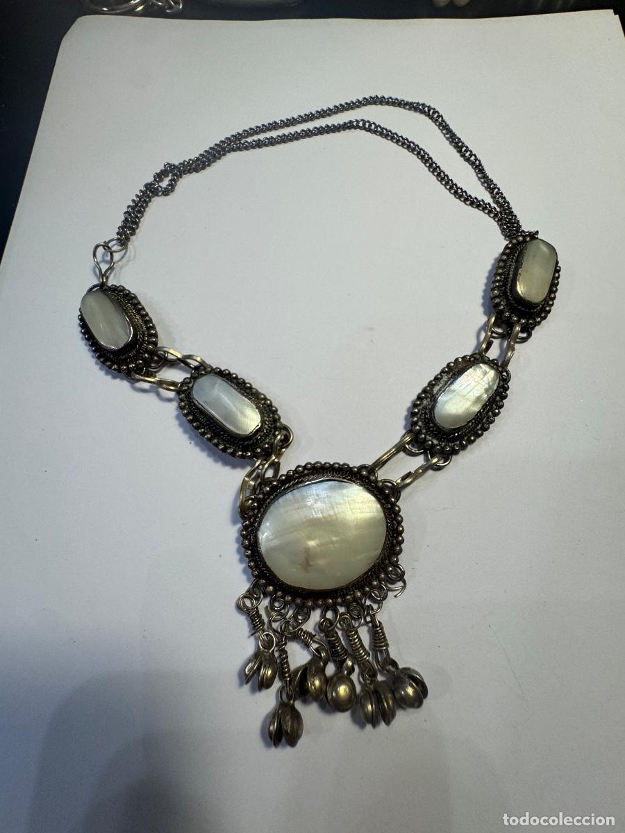 Joyeria: COLLAR PLATEADO CON PIEDRAS MED.: 45 CMS. LARGO / COMPRA MIN&Iacute;MA 5 &euro;