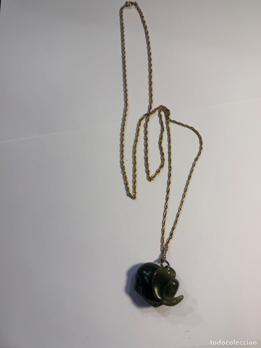 Joyeria: COLGANTE ELEFANTE PIEDRA NATURAL ??? CON CADENA MED. 68 CMS. / COMPRA MIN&Iacute;MA 5 &euro;