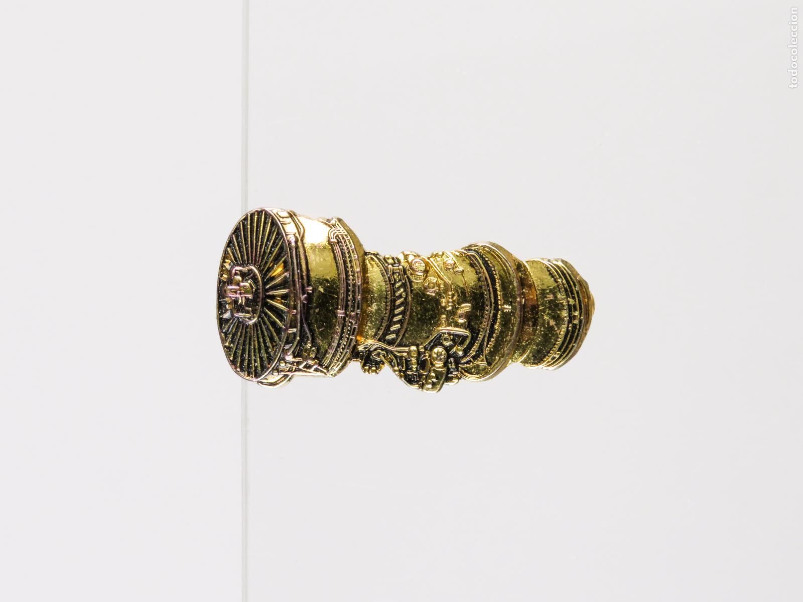 Joyeria: Pisacorbatas pinza motor avi&oacute;n Pratt & Whitney compa&ntilde;&iacute;a metal dorado segunda mitad S XX