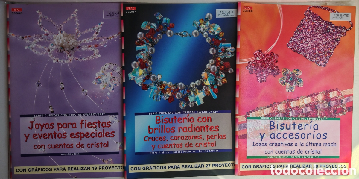 Joyeria: Lote de 9 libros de bisuter&iacute;a con Swarovski - Foto 4