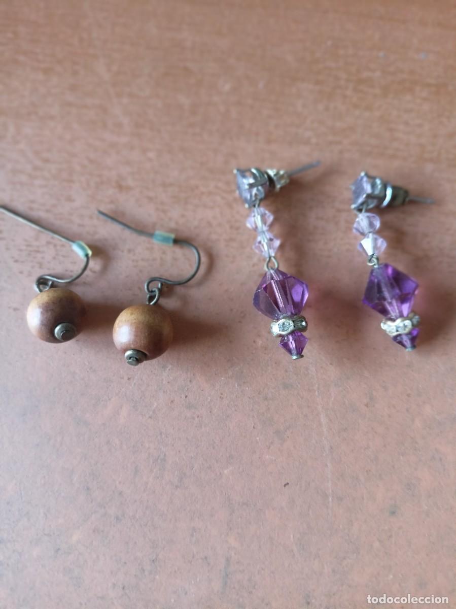 Joyeria: Lote 2 pares de pendientes bisuteria