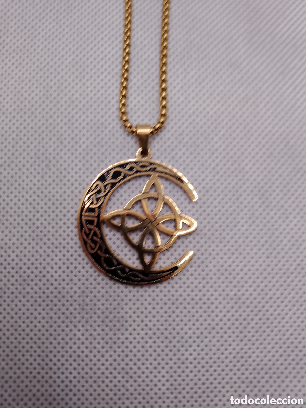 Joyeria: Colgante luna celta dorado - Foto 2