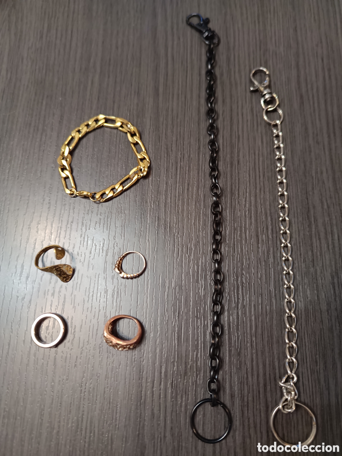 Joyeria: Lote Anillos Pulsera y Cadenas Cartera