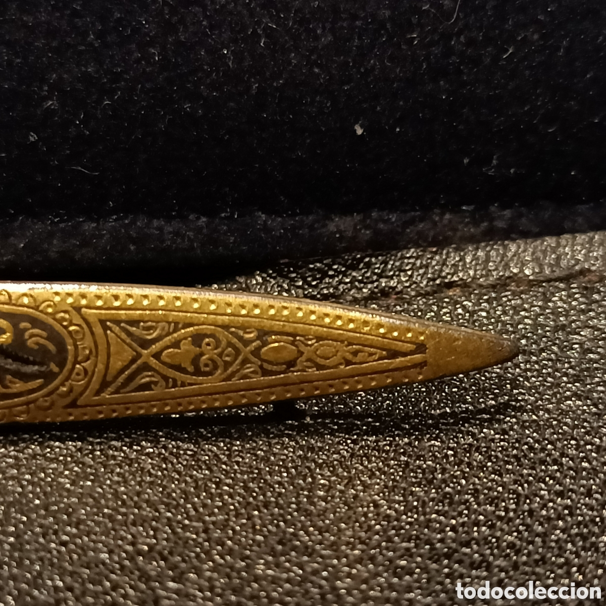 Joyeria: Broche de damasco, de forma alargada. - Foto 3