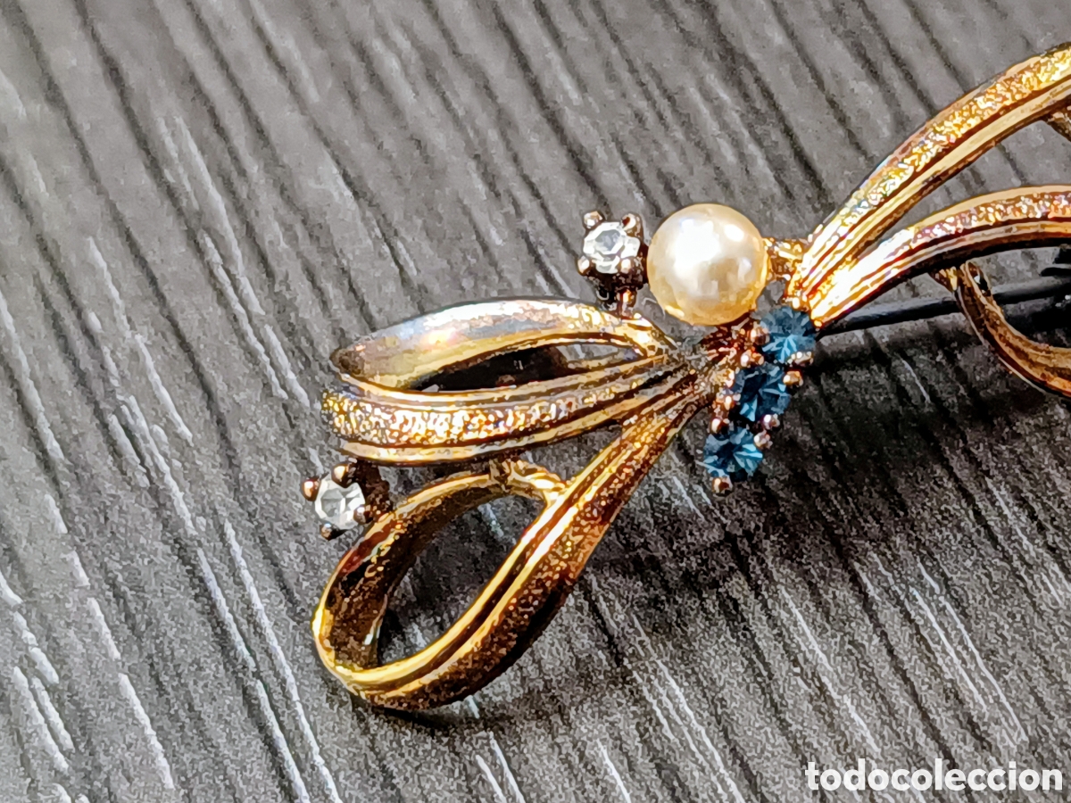 Joyeria: Antiguo Broche Chapado en Oro - Foto 2