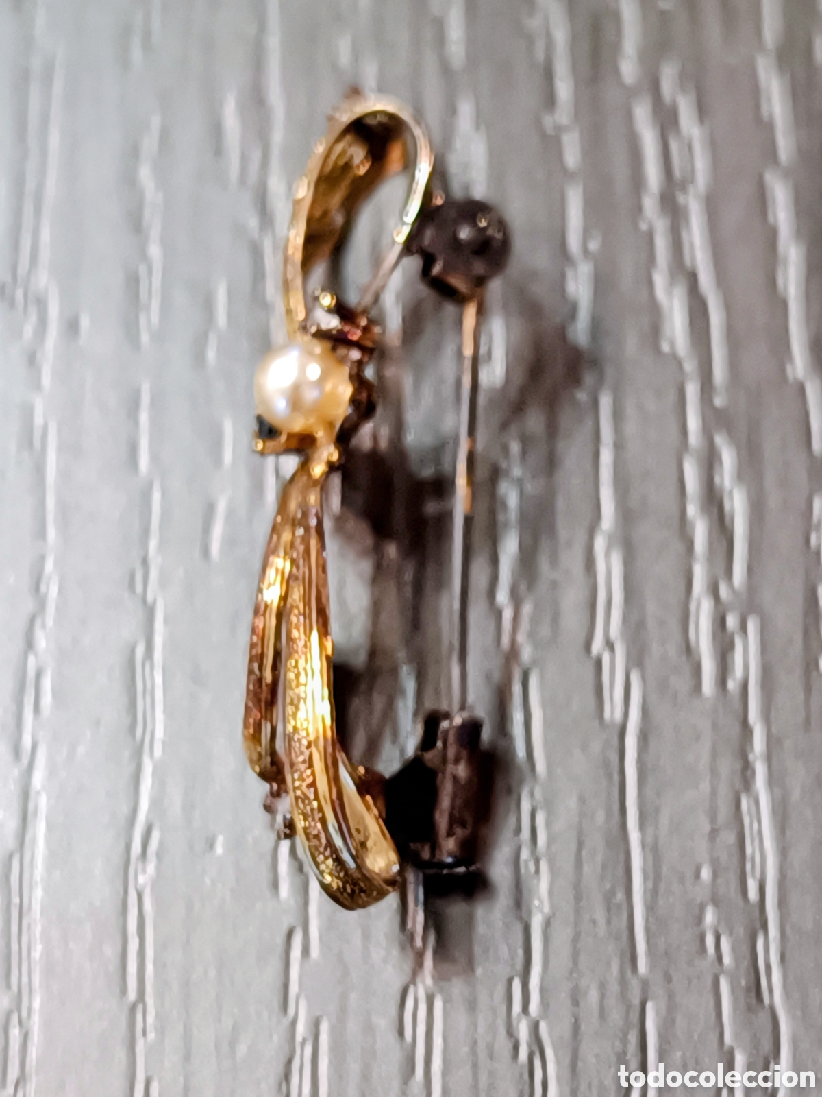 Joyeria: Antiguo Broche Chapado en Oro - Foto 5
