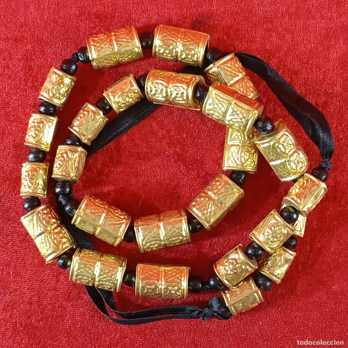 Joyeria: HERMOSO COLLAR VINTAGE DE ESTILO TAILAND&Eacute;S - CHAPADO EN LAT&Oacute;N - ESTILO ASI&Aacute;TICO