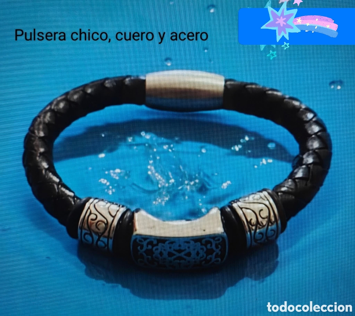 Joyeria: :::: AB58 - PULSERA CHICO ACERO Y CAUCHO