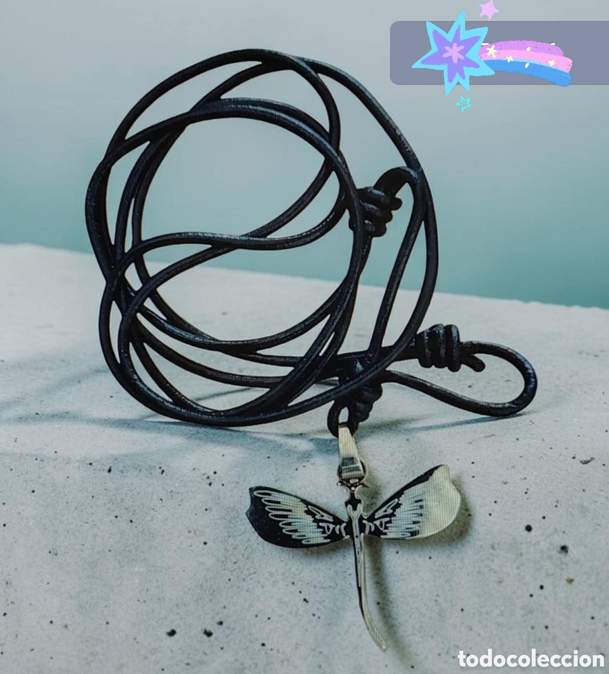 Joyeria: :::: TC08 - COLGANTE LIBELULA CON CORDON DE CAUCHO
