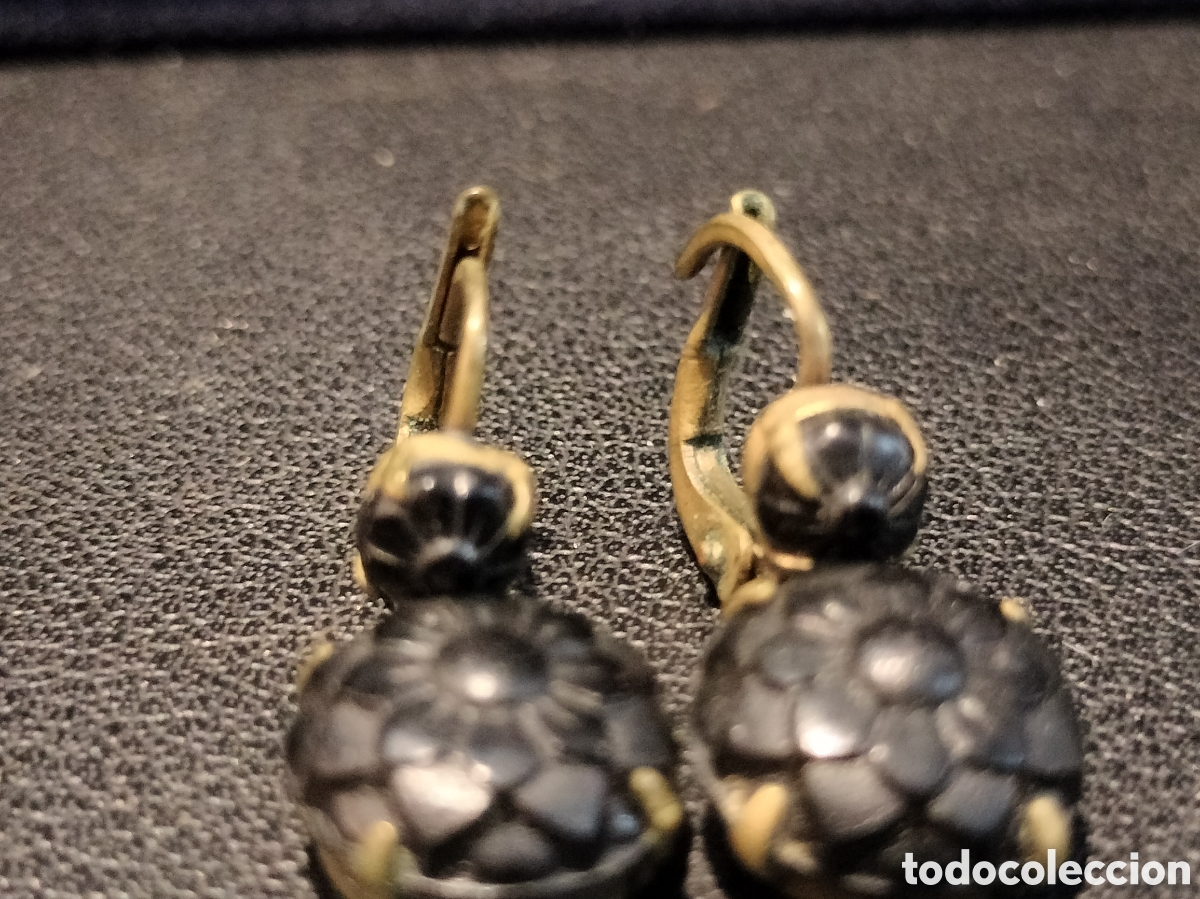 Joyeria: Pendientes de luto o de viuda. - Foto 2