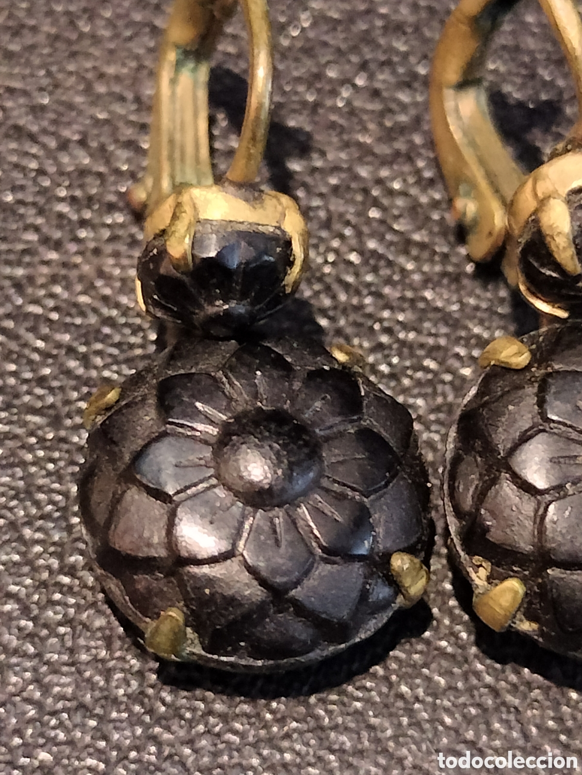 Joyeria: Pendientes de luto o de viuda. - Foto 3