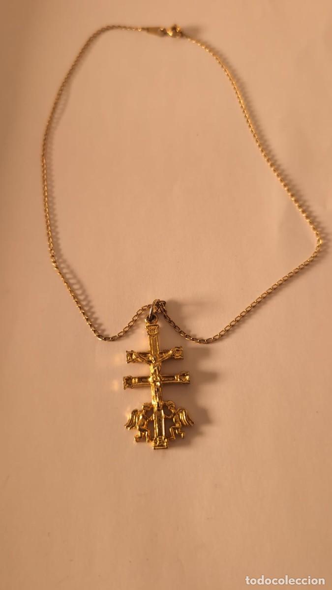 Joyeria: Collar Cruz de Caravaca &Aacute;ngeles A&ntilde;os 90