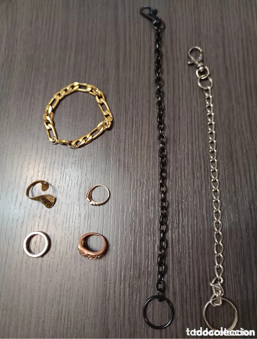 Joyeria: Lote Anillos Pulsera y Cadenas Cartera