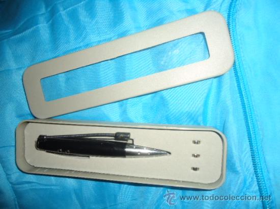 Bol&iacute;grafos antiguos: INCREIBLE BOLIGRAFO MINI, LINTERNA, LASER, Y LUZ VIOLETA, ORIGINAL EN ESTUCHE