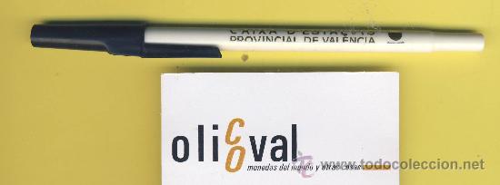 Bol&iacute;grafos antiguos: Mecheros y promociones de banco y caja  .boligrafo caixa d&acute;estalvis provincial de valencia