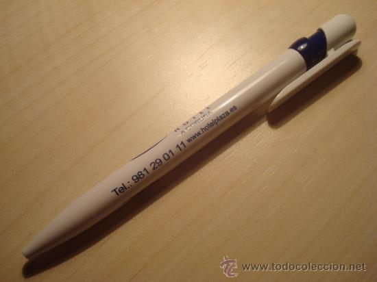 Bol&iacute;grafos antiguos: BOLIGRAFO PUBLICIDAD HOTEL AVENIDA Y HOTEL PLAZA, A CORU&Ntilde;A