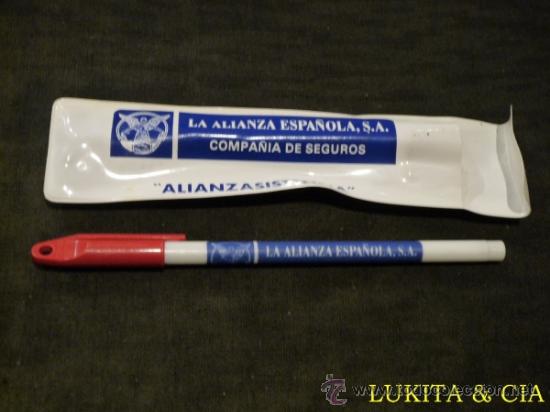 Bol&iacute;grafos antiguos: BOL&Iacute;GRAFO  &rdquo;LA ALIANZA ESPA&Ntilde;OLA, S.A.&rdquo; - COMPA&Ntilde;&Iacute;A DE SEGUROS