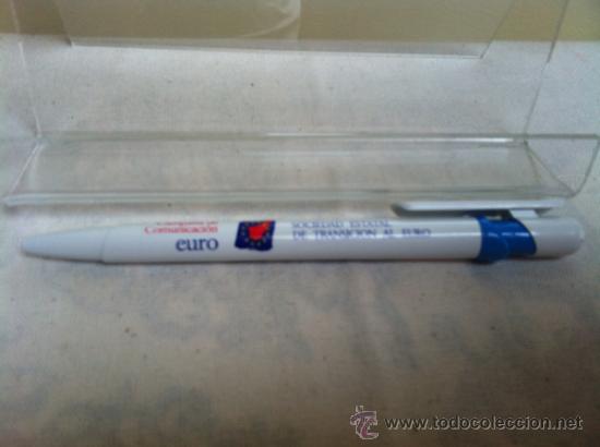 Stylos-bille anciens: Bolidrafo campa&ntilde;a de ingreso de Espa&ntilde;a al euro.1999