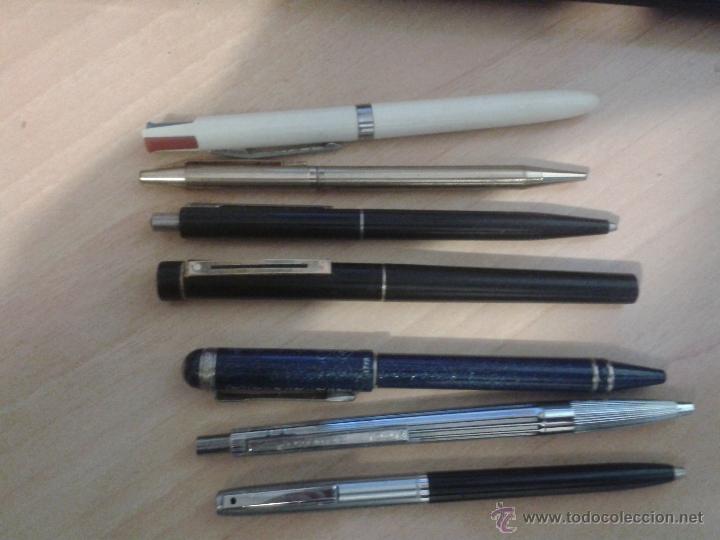 Bol&iacute;grafos antiguos: lote de 7 boligrafos - Foto 1