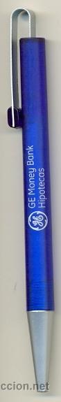 Stylos-bille anciens: 23-936. Bol&iacute;grafo publicitario. Ge Money Bank. Hipotecas