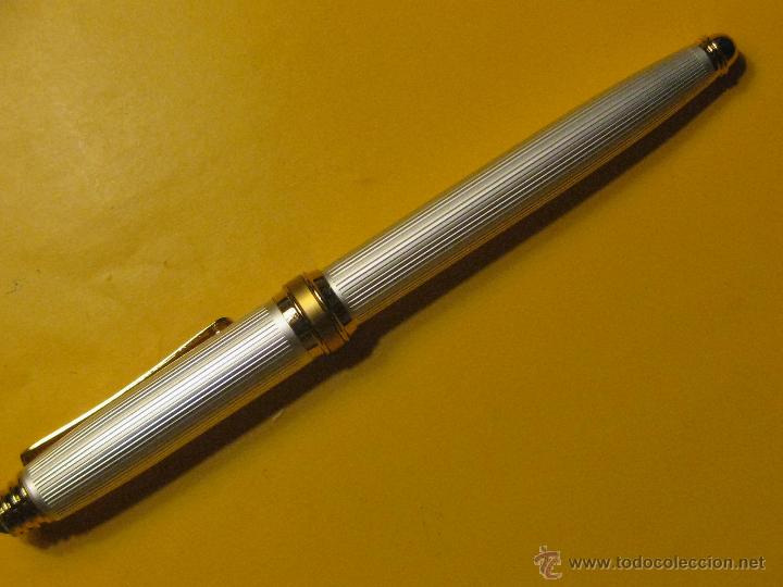 Stylos-bille anciens: PLUMA ESTILOGRAFICA NIQUELADA Y DORADA