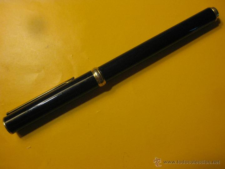 Stylos-bille anciens: PLUMA ESTILOGRAFICA NEGRO Y DORADO