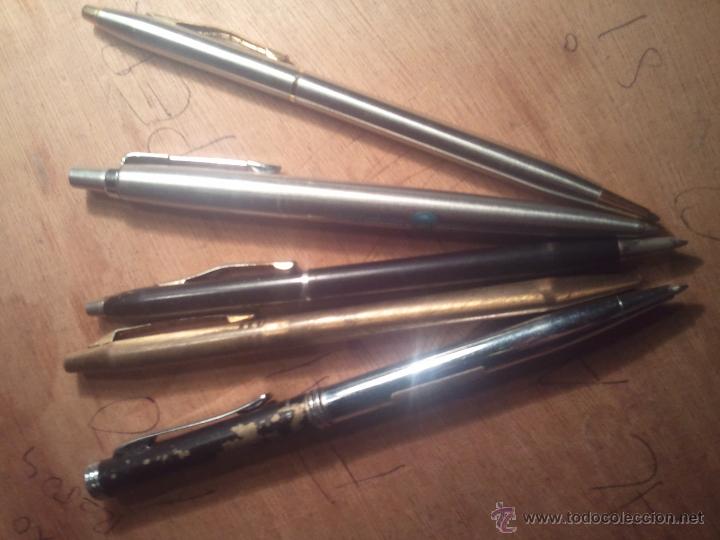 Bol&iacute;grafos antiguos: LOTE DE 5 BOLIGRAFOS . - Foto 1