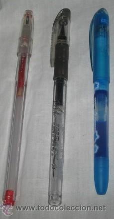 Penne a sfera antiche: LOTE DE 3 BOL&Iacute;GRAFOS DE GEL