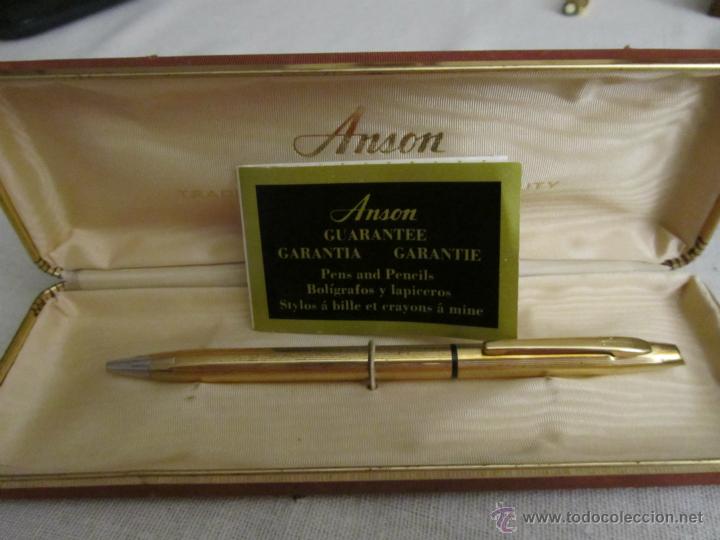 Stylos-bille anciens: Bol&iacute;grafo con ba&ntilde;o de oro