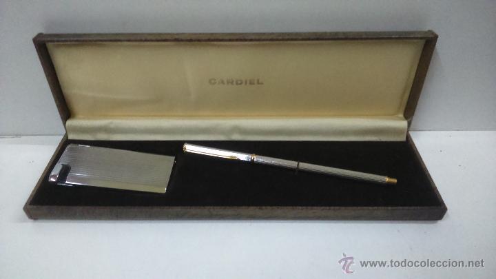 Stylos-bille anciens: CONJUNTO BOLIGRAFO Y MECHERO. CARDIEL