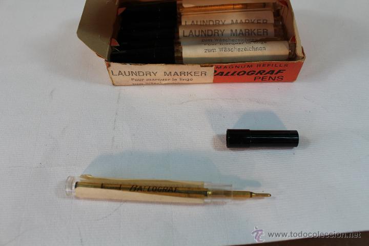 Stylos-bille anciens: caja de recambios de boligrafo antiguos laundry marker