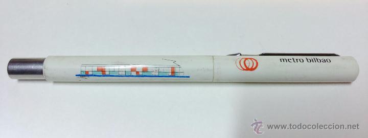 Stylos-bille anciens: BOLIGRAFO VINTAGE PARKER, MADE IN UK. (INGLATERRA) CON PUBLICIDAD METRO BILBAO. VER