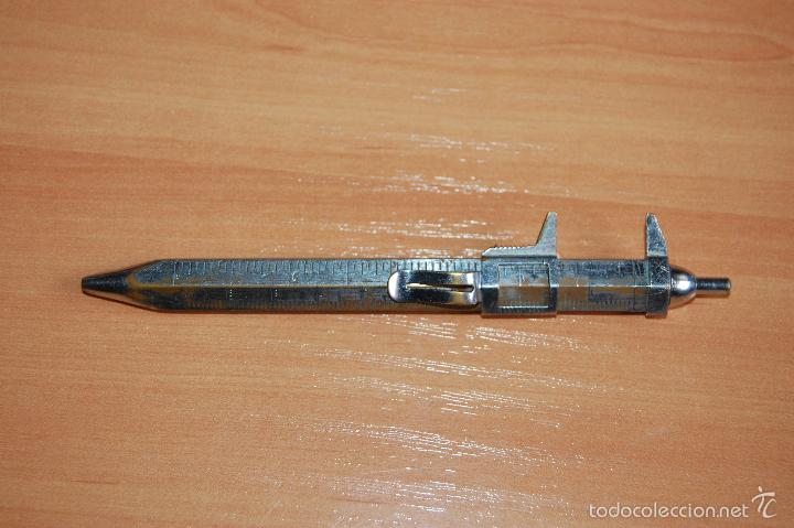 Stylos-bille anciens: RARO BOLIGRAFO CON CALIBRE JOYERO CALIBRADOR FEND TRUXA