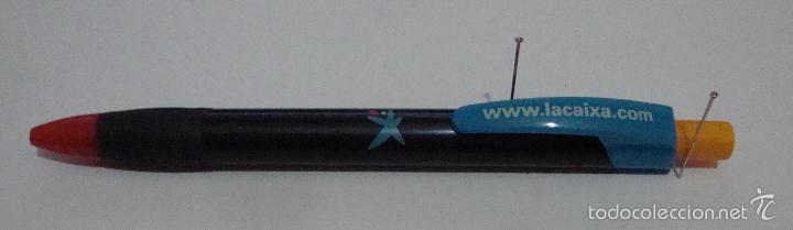 Stylos-bille anciens: (TC-7) BOLIGRAFO PUBLICIDAD TEMA BANCOS CAJAS LA CAIXA