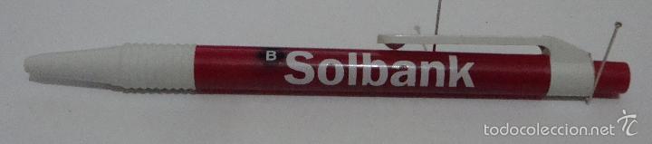 Stylos-bille anciens: (TC-7) BOLIGRAFO PUBLICIDAD TEMA BANCOS CAJAS SOLBANK