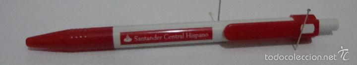 Stylos-bille anciens: (TC-7) BOLIGRAFO PUBLICIDAD TEMA BANCOS CAJAS BANCO SANTANDER CENTRAL HISPANO